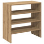 Voir la diapositive 2 : VIDAXL Etageres a chaussures 2 pcs empilable chene artisanal