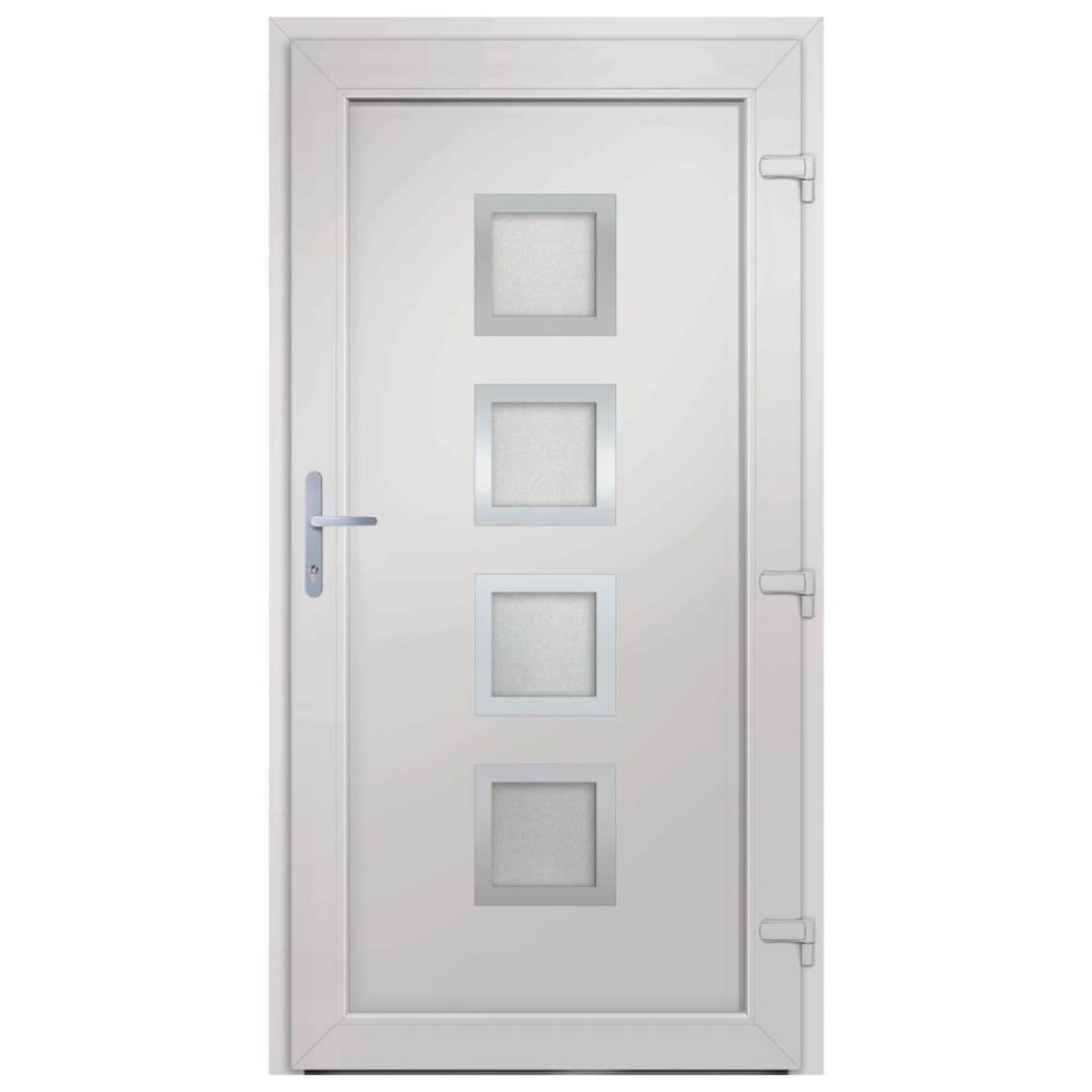 VIDAXL Porte d'entree anthracite 98x208 cm PVC