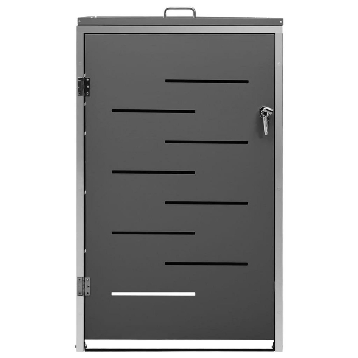VIDAXL Abri pour poubelle 69x77,5x112,5 cm Inox