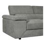 Voir la diapositive 4 : Habitat et Jardin Canapé d'angle en tissu chenille  London  - 4 places - Gris