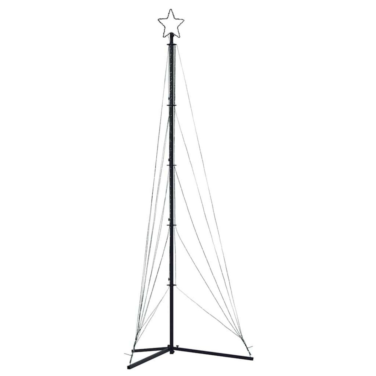 VIDAXL Sapin de Noël a LED 525 LED blanc chaud 302 cm