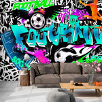 Paris Prix Papier Peint  Sports Graffiti. Coloris disponibles : Multicolore
