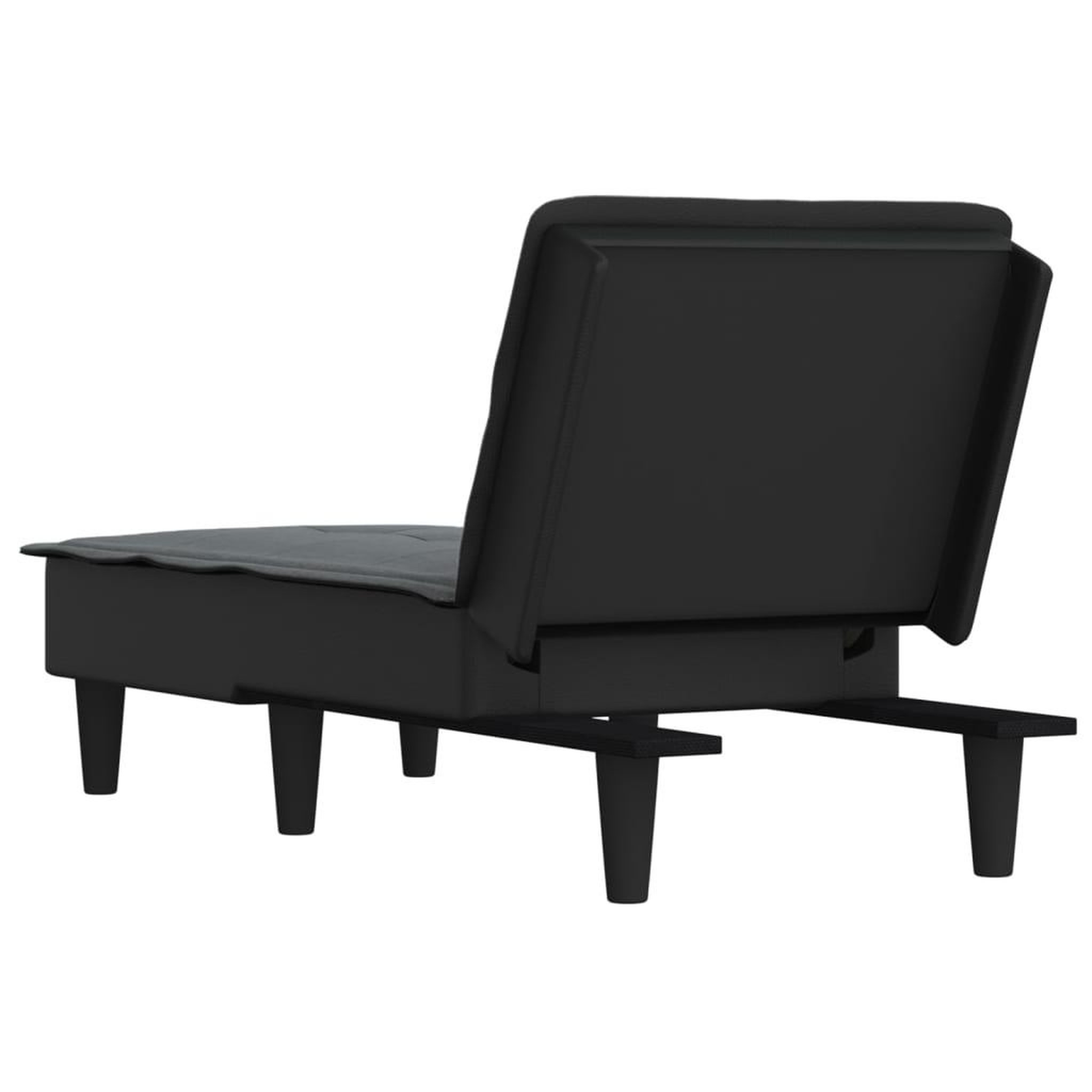 Voir la diapositive 5 : VIDAXL Chaise longue gris fonce tissu