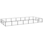 VIDAXL Chenil Noir 21 m² Acier