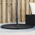 VIDAXL Poids de base de parasol et poignee pour parasols a pied croise