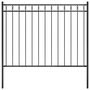 Voir la diapositive 1 : VIDAXL Cloture de jardin Acier 1,7x1,2 m Noir