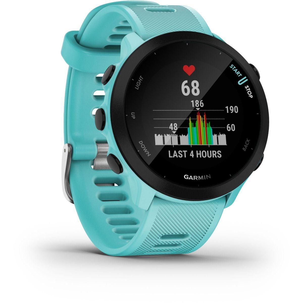 GARMIN Montre sport Forerunner 55 Vert d'eau