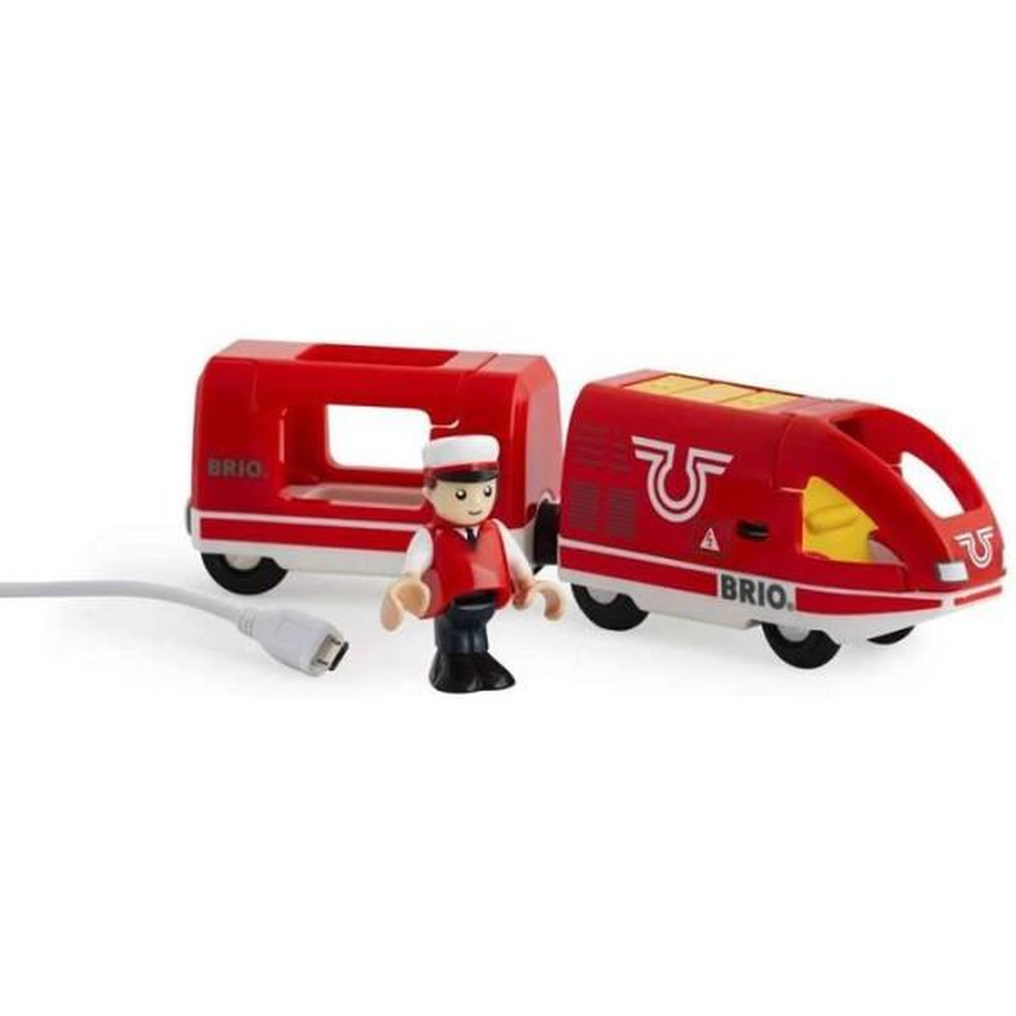 Voir la diapositive 3 : Brio Train de voyageur rechargeable brio - circuit de train en bois - ravensburger - rouge - mixte des 3 ans