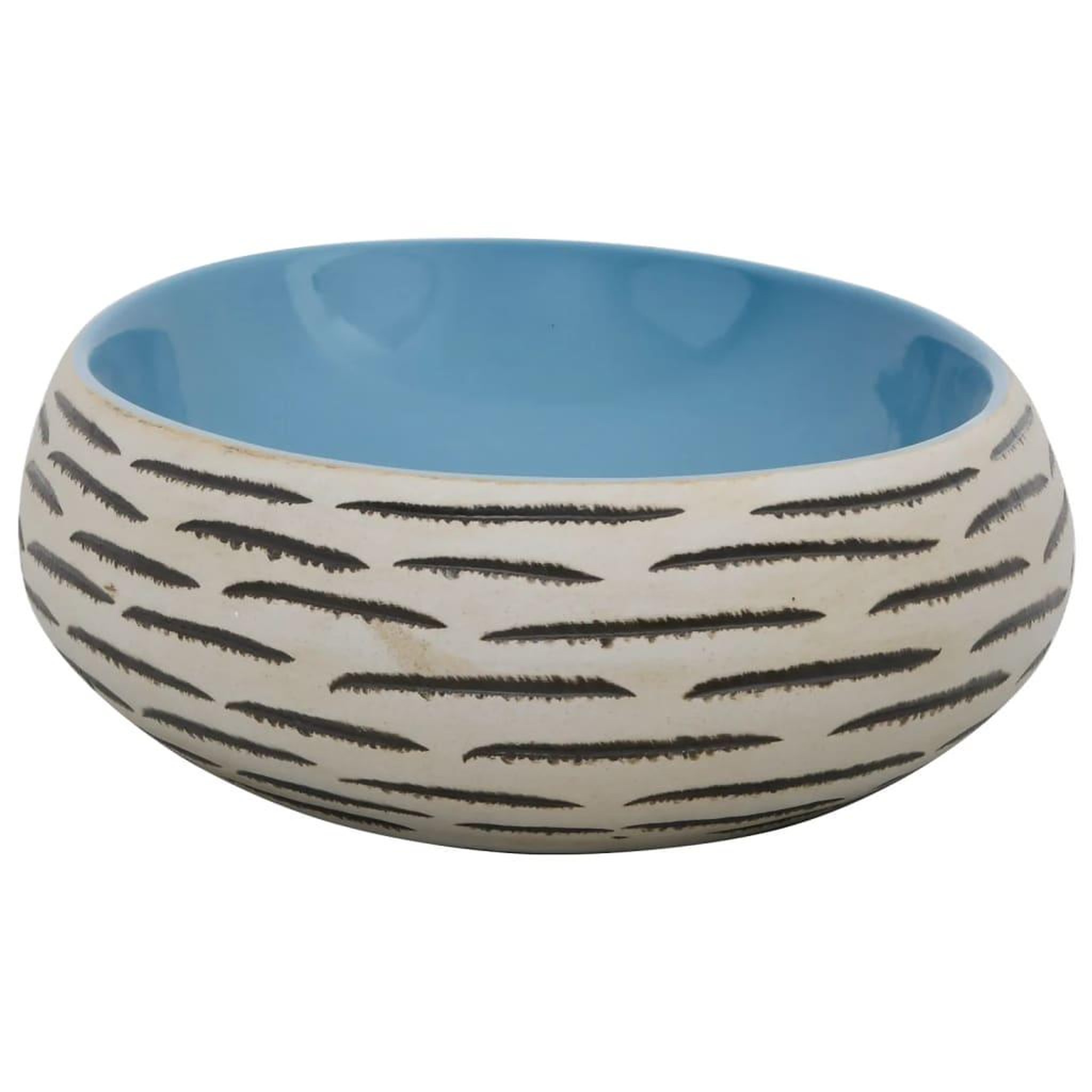 Voir la diapositive 5 : VIDAXL Vasque a poser multicolore ovale 59x40x15 cm ceramique