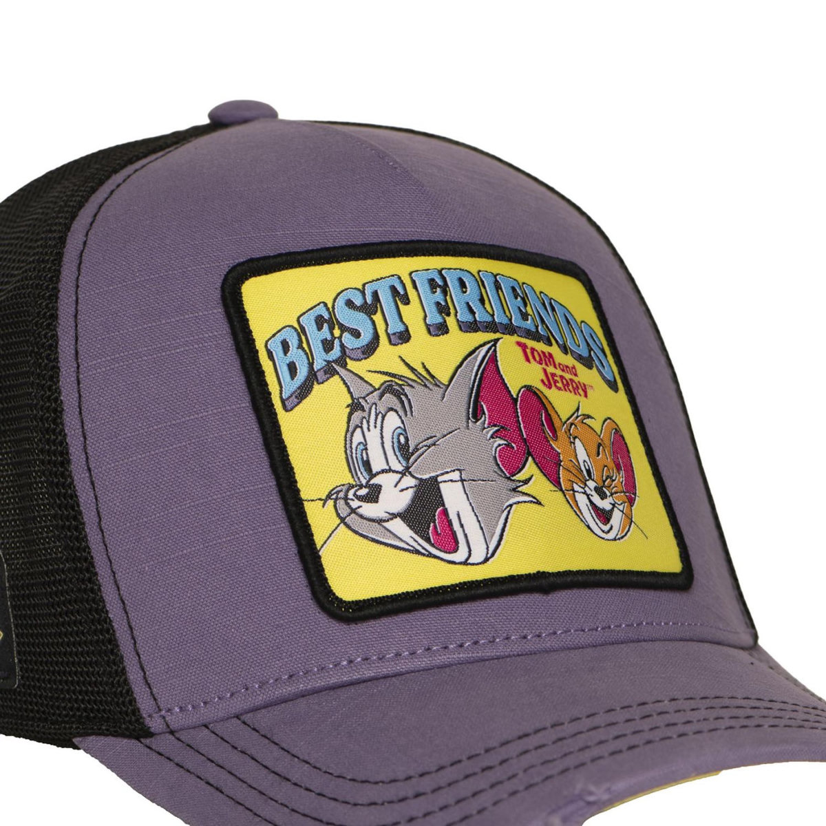 CAPSLAB Casquette Trucker filet finitions premium Tom & Jerry Best Friends