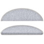 Voir la diapositive 4 : VIDAXL Tapis d'escalier 10 pcs 56x17x3 cm Gris clair