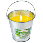 Citronella outdoor candle Bougie citronnelle avec seau acier 10x10cm