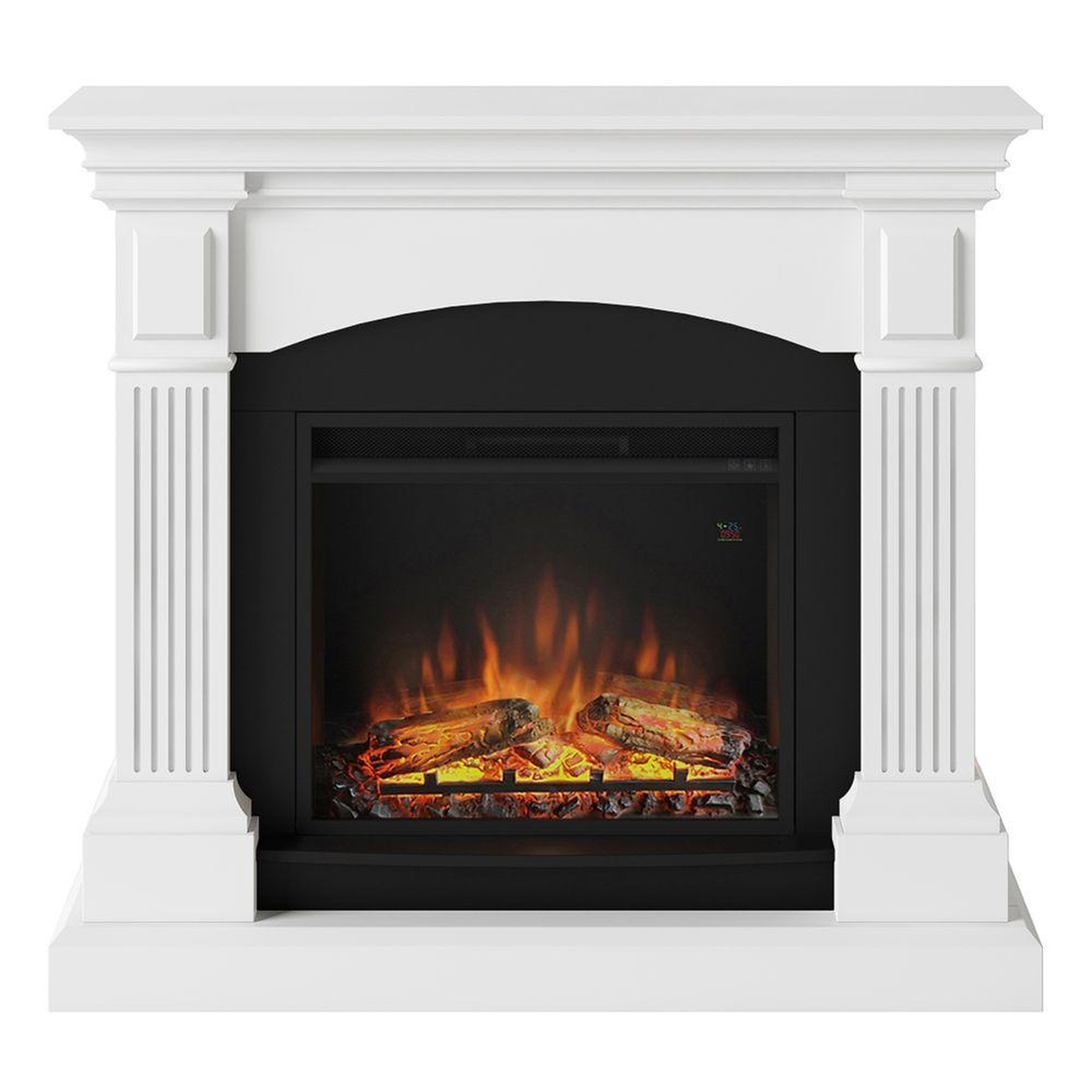 CENTRALE BRICO Cheminée électrique décorative  Magna  Blanche - Powerflame