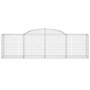Voir la diapositive 4 : VIDAXL Paniers a gabions arques 7 pcs 300x50x80/100 cm fer galvanise