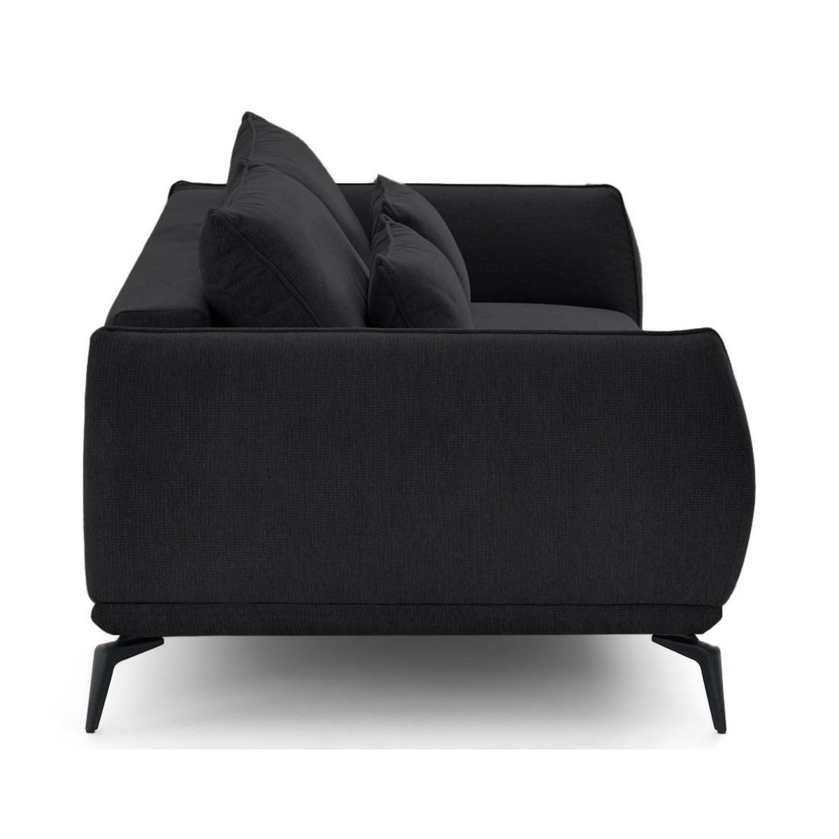 LISA DESIGN Arica - canapé droit 3 places convertible en tissu texturé