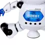  Robot Danseur  Son & Lumière  16cm Blanc & Bleu