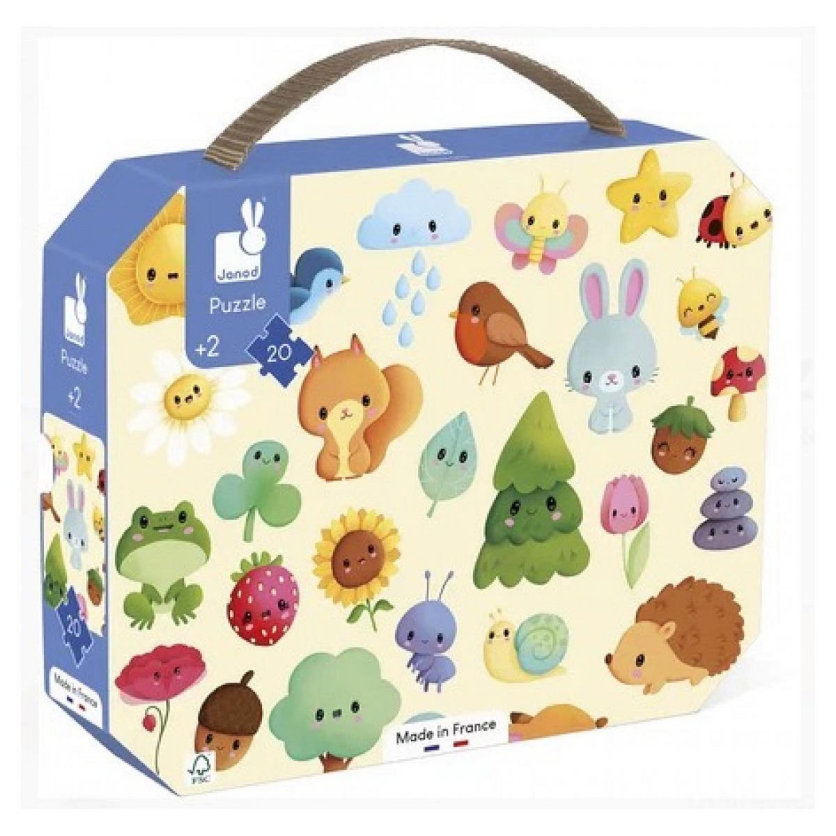 Juratoys-Janod Puzzle Imagier de la nature - 20pcs