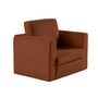 Voir la diapositive 3 : BEST MOBILIER Marilia - fauteuil - convertible déplimousse - en velours côtelé