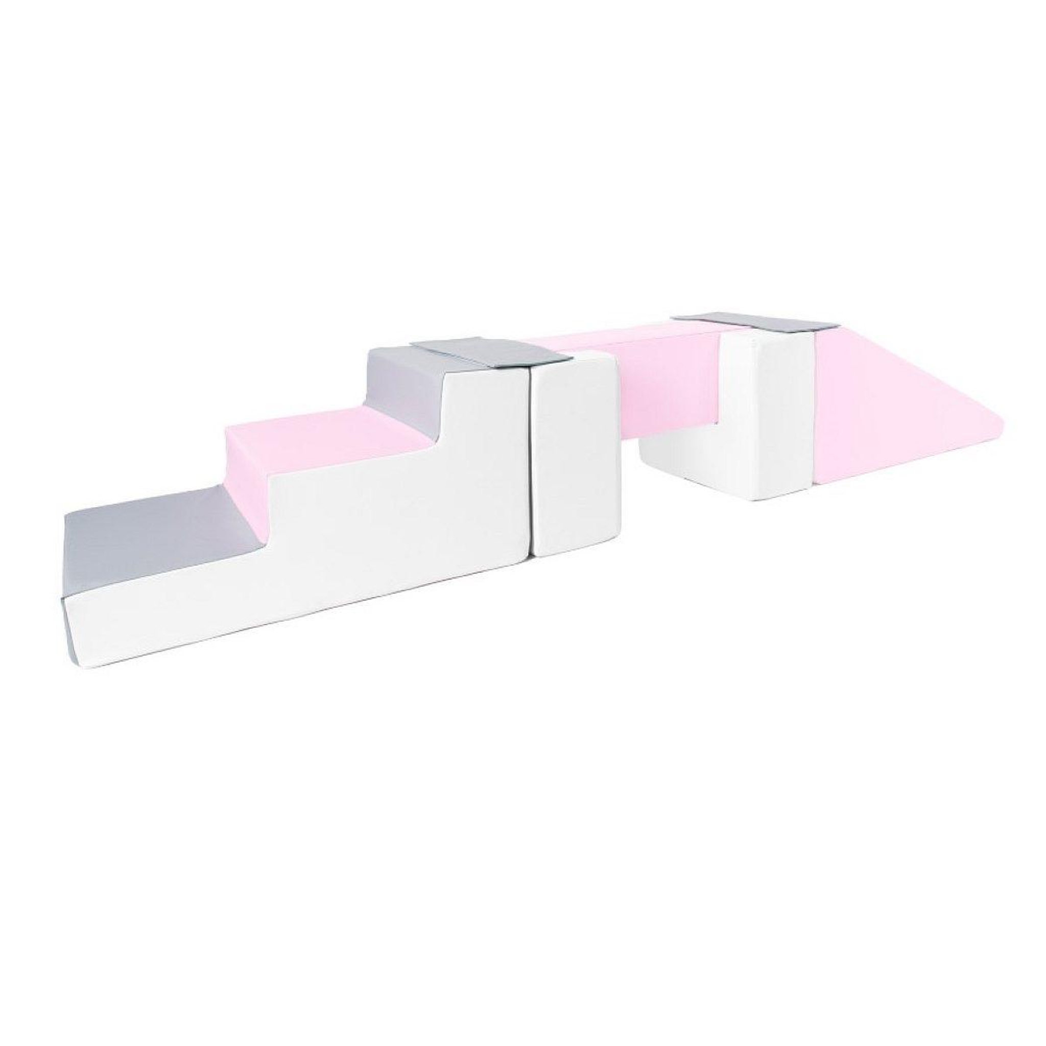 VELINDA Passerelle 5 blocs blanc rose gris