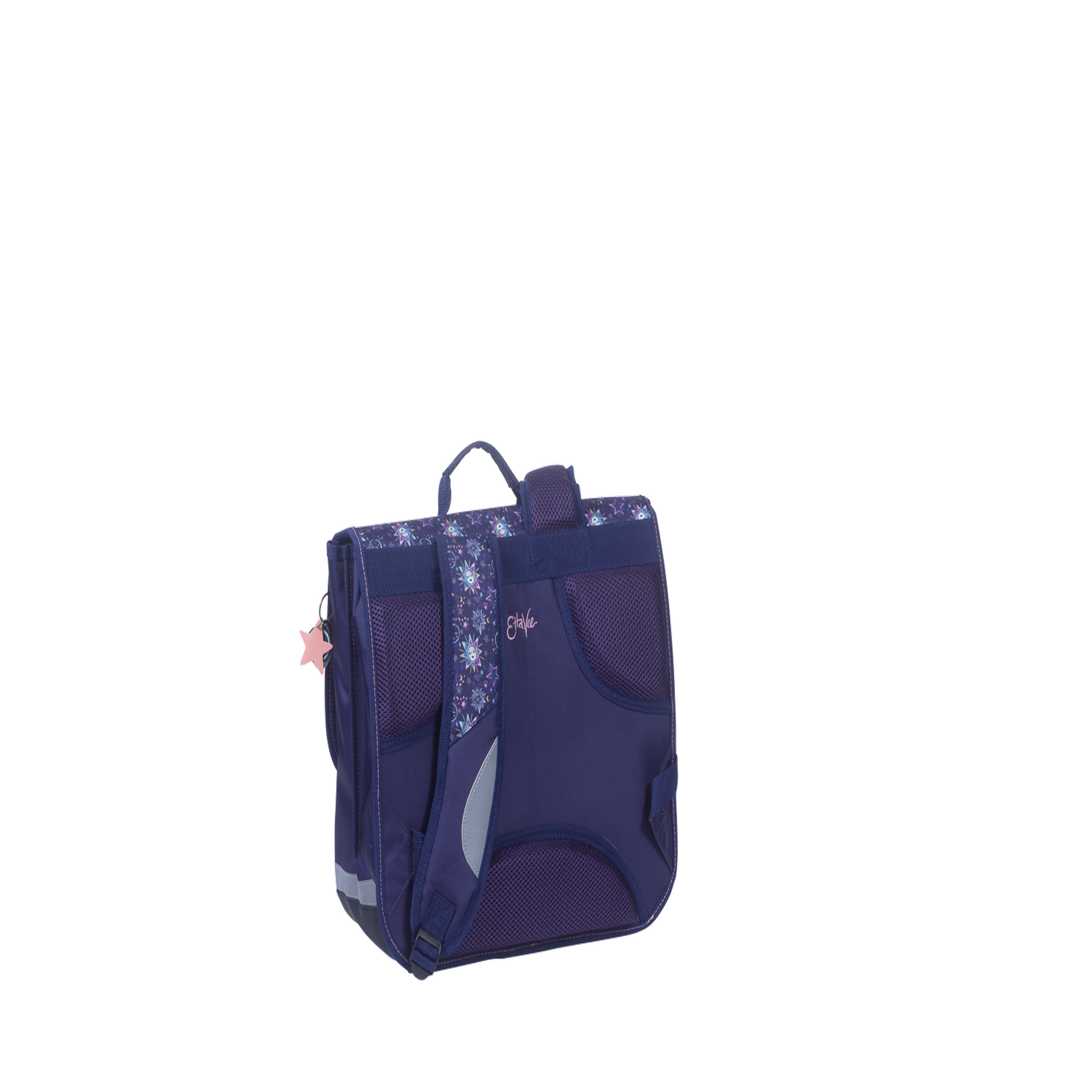 Voir la diapositive 2 : Bagtrotter Ettavee- Cartable scolaire 38 cm Moon - Fille - Bleu nuit - 2 compartiments