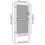 Voir la diapositive 6 : VIDAXL Portail de cloture acier 100x175 cm vert