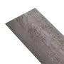 VIDAXL Planches de plancher PVC 4,46 m^2 3 mm Autoadhesif Bois raye