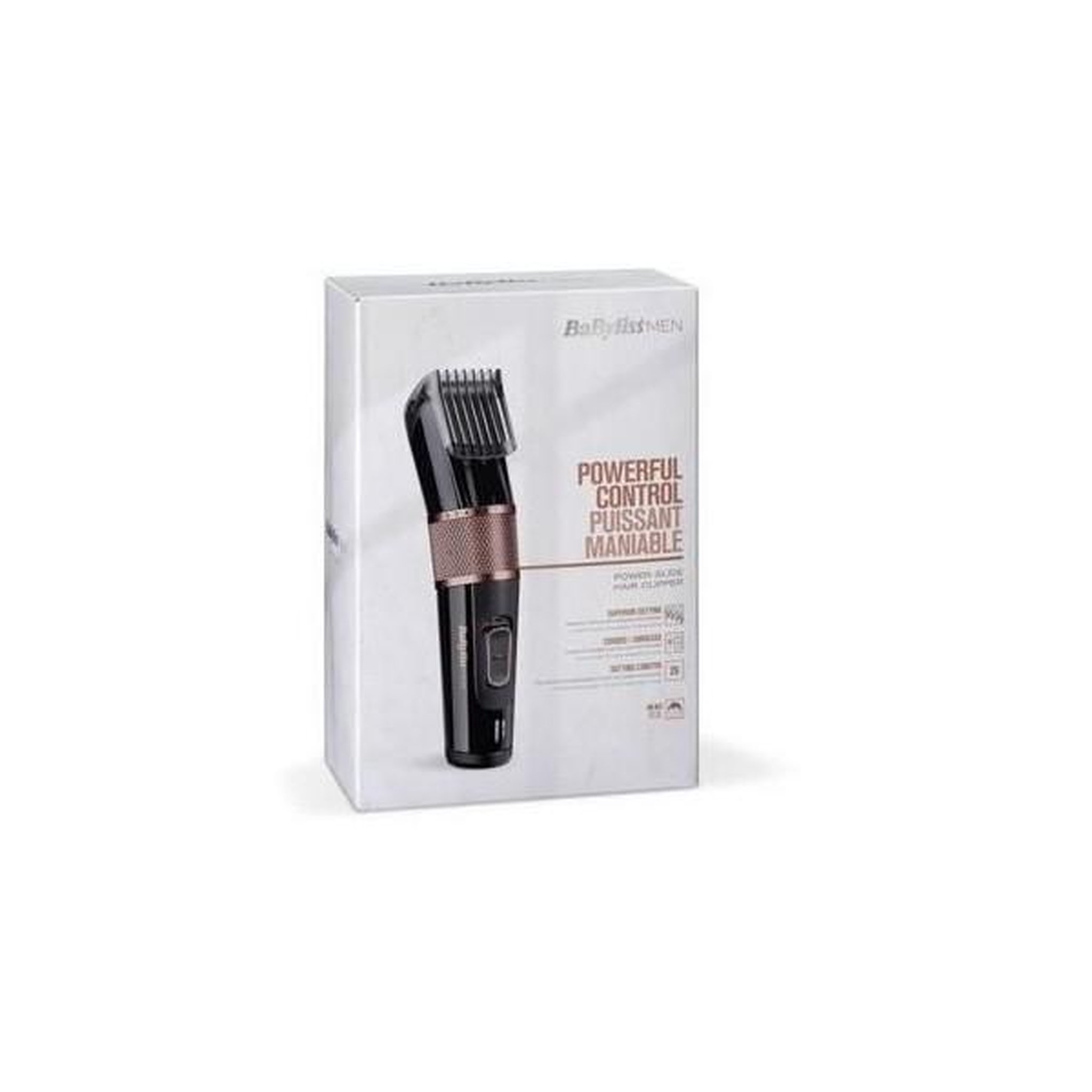 Voir la diapositive 5 : BABYLISS Tondeuse a Cheveux  Cheveux - BaByliss - E974E - Légere avec ou sans fil, Lames en acier inoxydable, 26 hauteurs de coupe