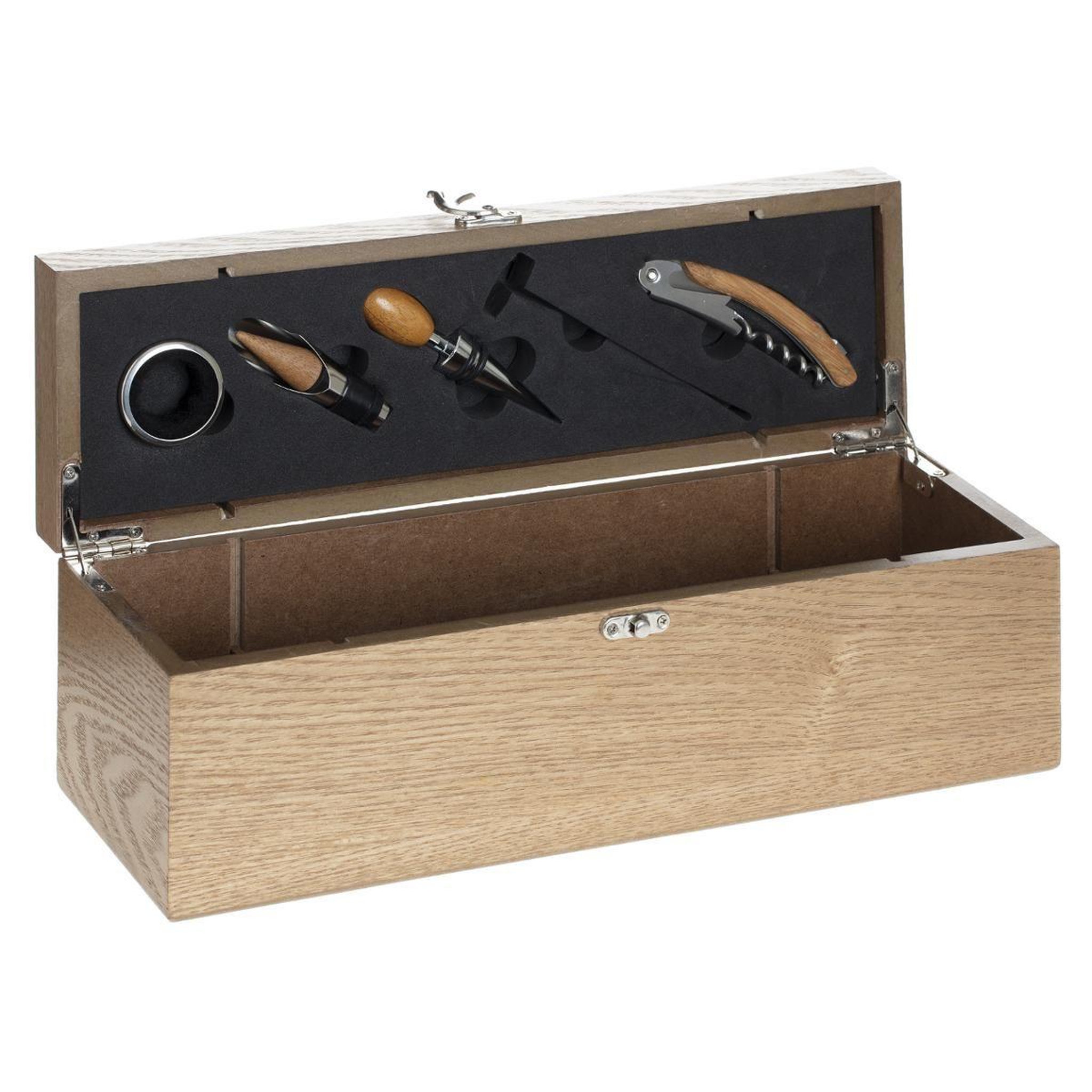 SECRET DE GOURMET Coffret 5 pièces sommelier  marc  35cm naturel