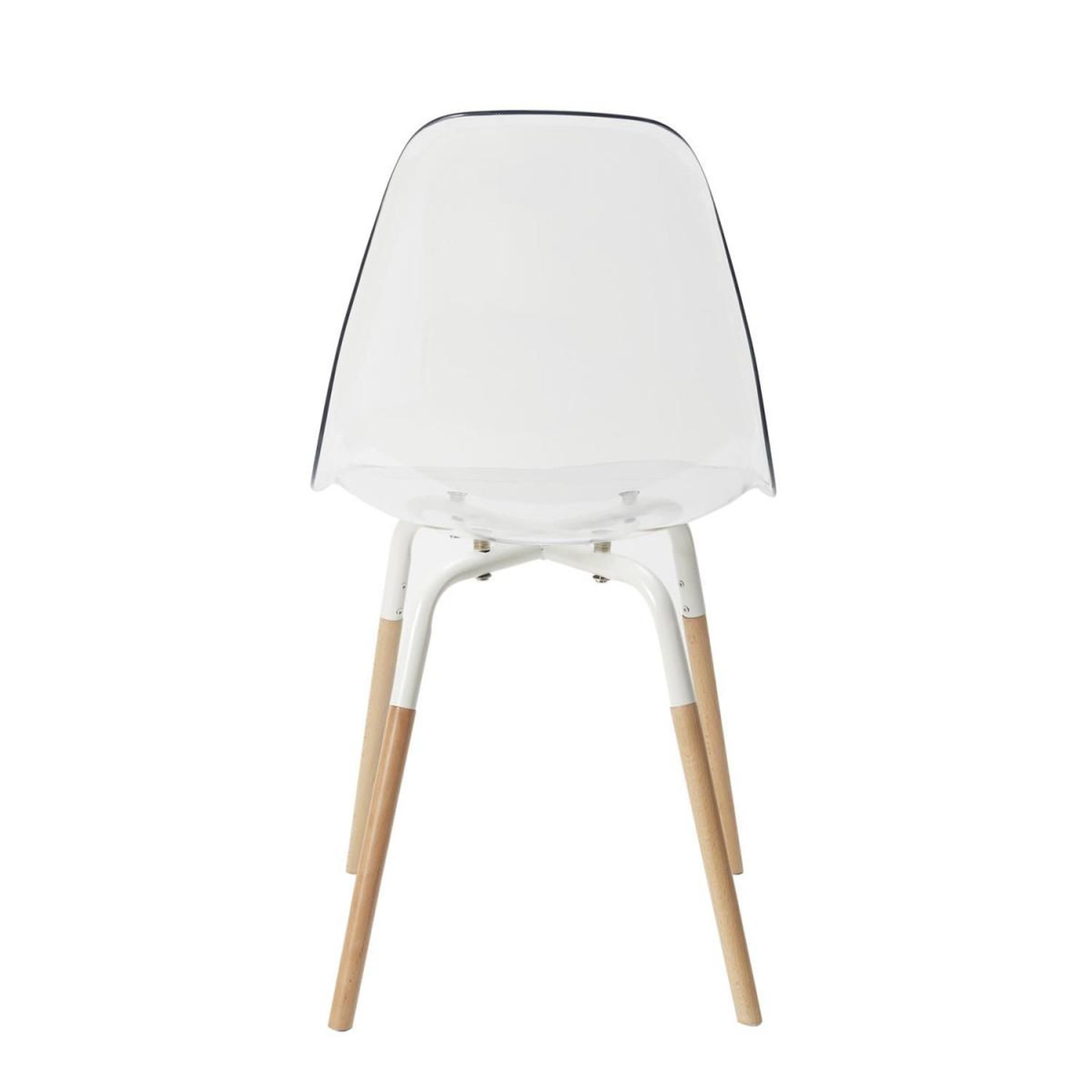 Voir la diapositive 5 : The Home Deco Factory Lot de 4 chaises scandinaves  phénix  81cm transparent