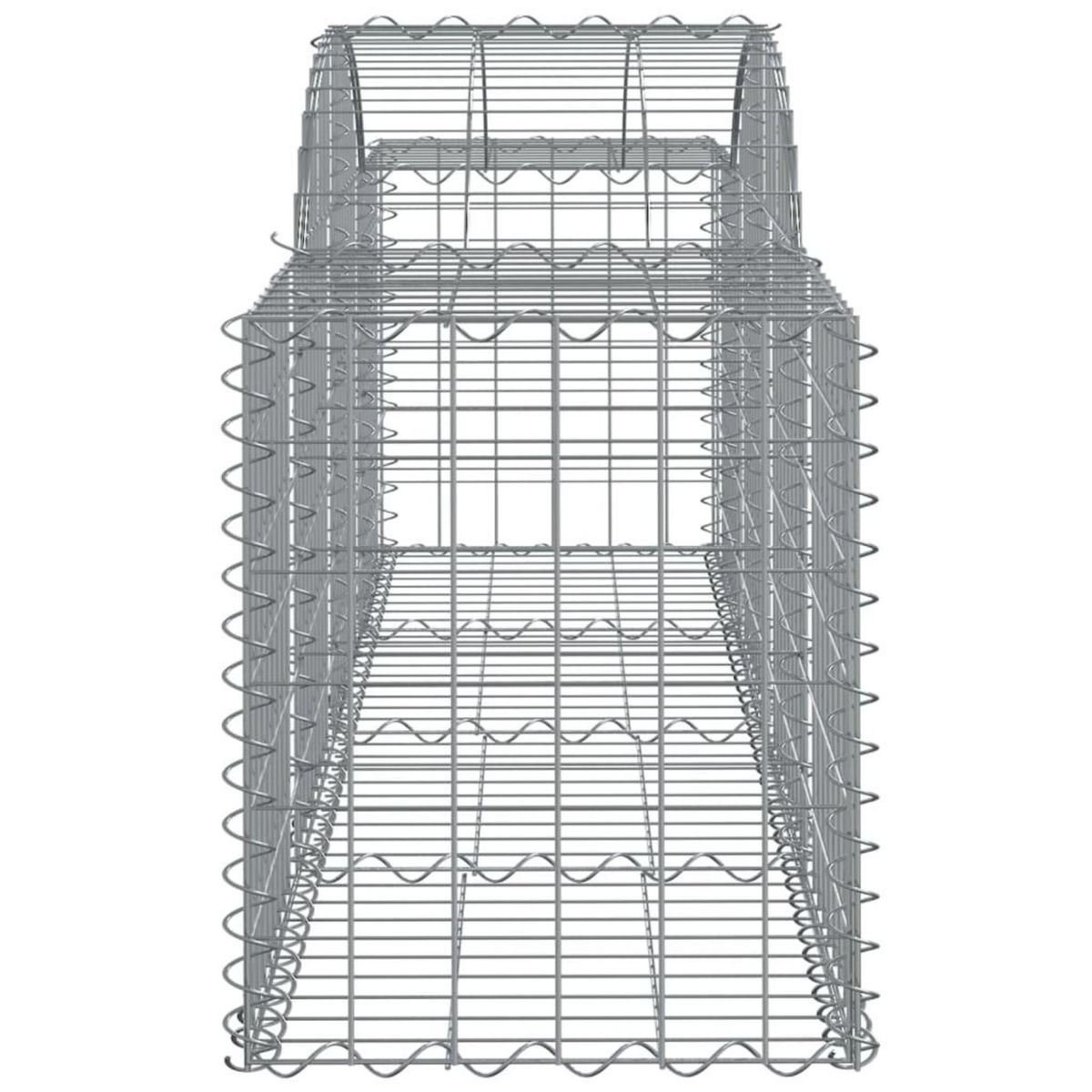 VIDAXL Paniers a gabions arques 8 pcs 200x50x60/80 cm Fer galvanise