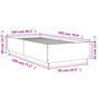 Voir la diapositive 6 : VIDAXL Cadre de lit avec LED sans matelas gris beton 100x200 cm
