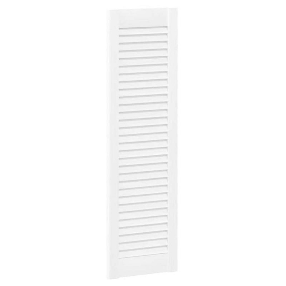 VIDAXL Porte d armoire à persiennes blanc 99x29,5 cm