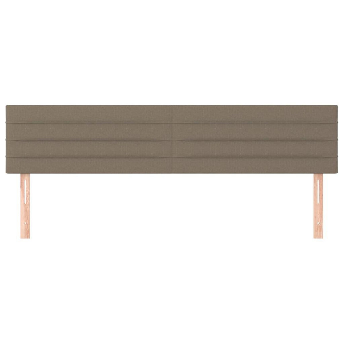 VIDAXL Tetes de lit 2 pcs Taupe 100x5x78/88 cm Tissu