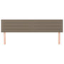 Voir la diapositive 3 : VIDAXL Tetes de lit 2 pcs Taupe 100x5x78/88 cm Tissu