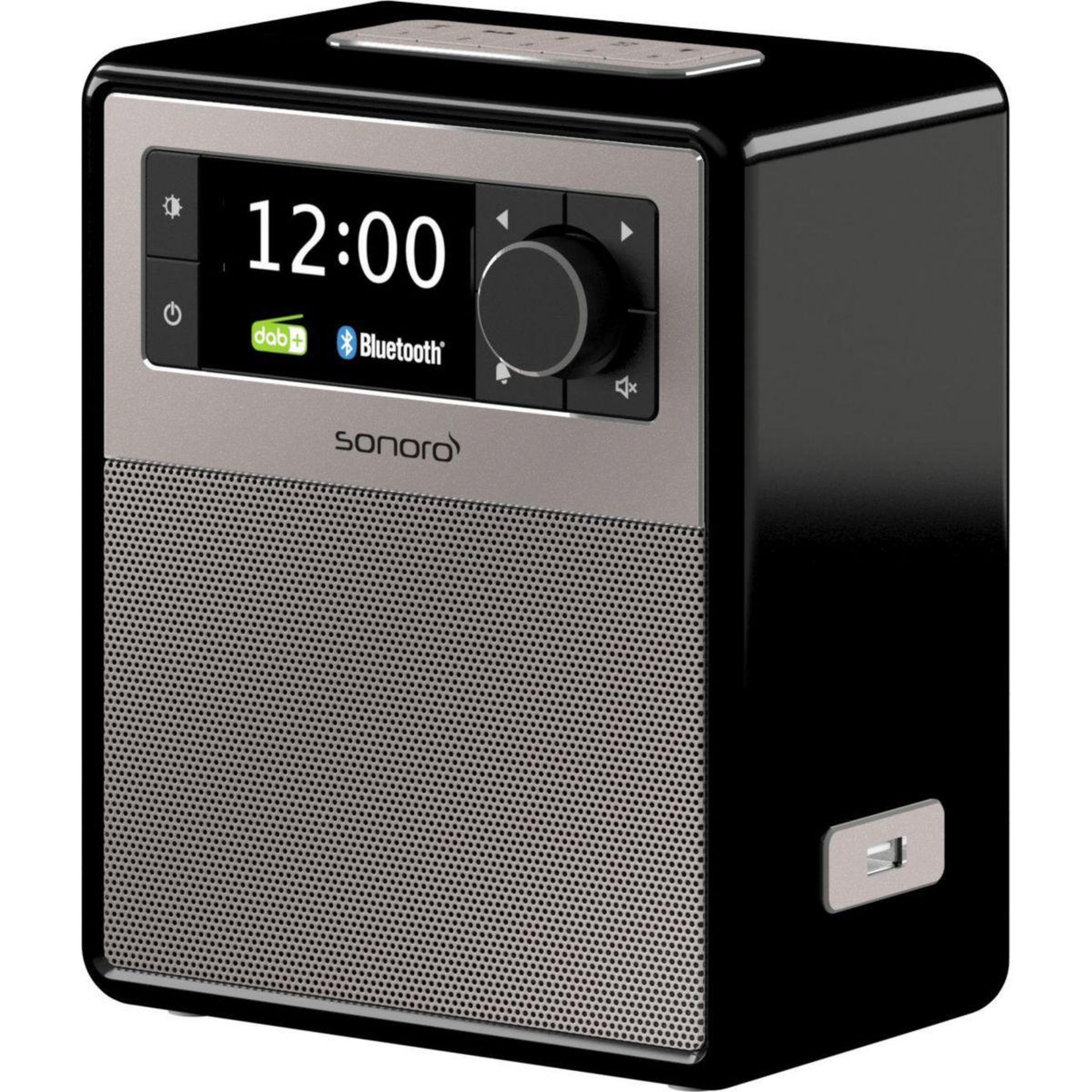 Voir la diapositive 3 : SONORO Radio réveil EASY Noir