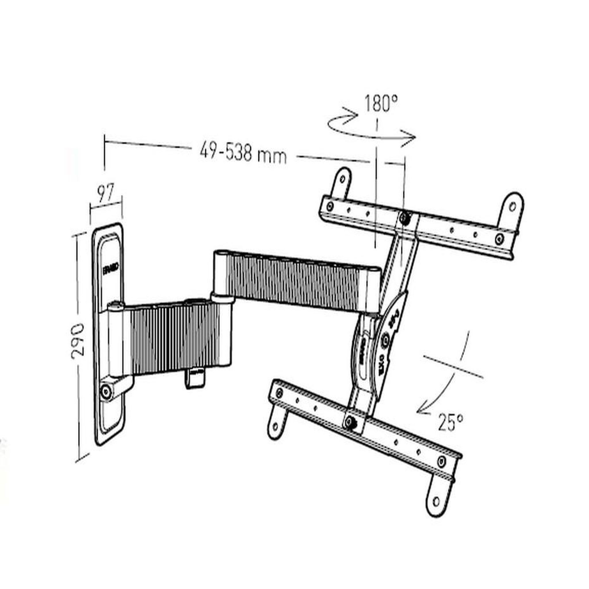 Voir la diapositive 2 : Erard Support mural inclinable/orientable pour écran de 30 à 55 - 048340