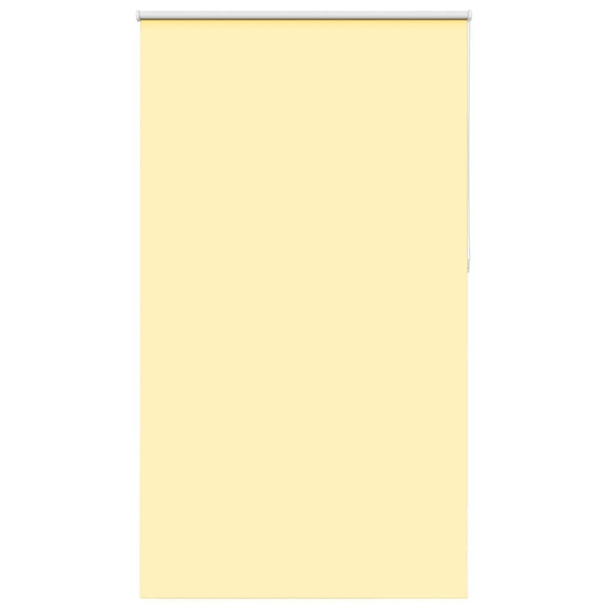 VIDAXL Store enrouleur occultant jaune largeur du tissu 116,6 cm
