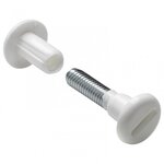 CENTRALE BRICO Lot de 10 vis d'assemblage plastique brut HETTICH, l.40 mm