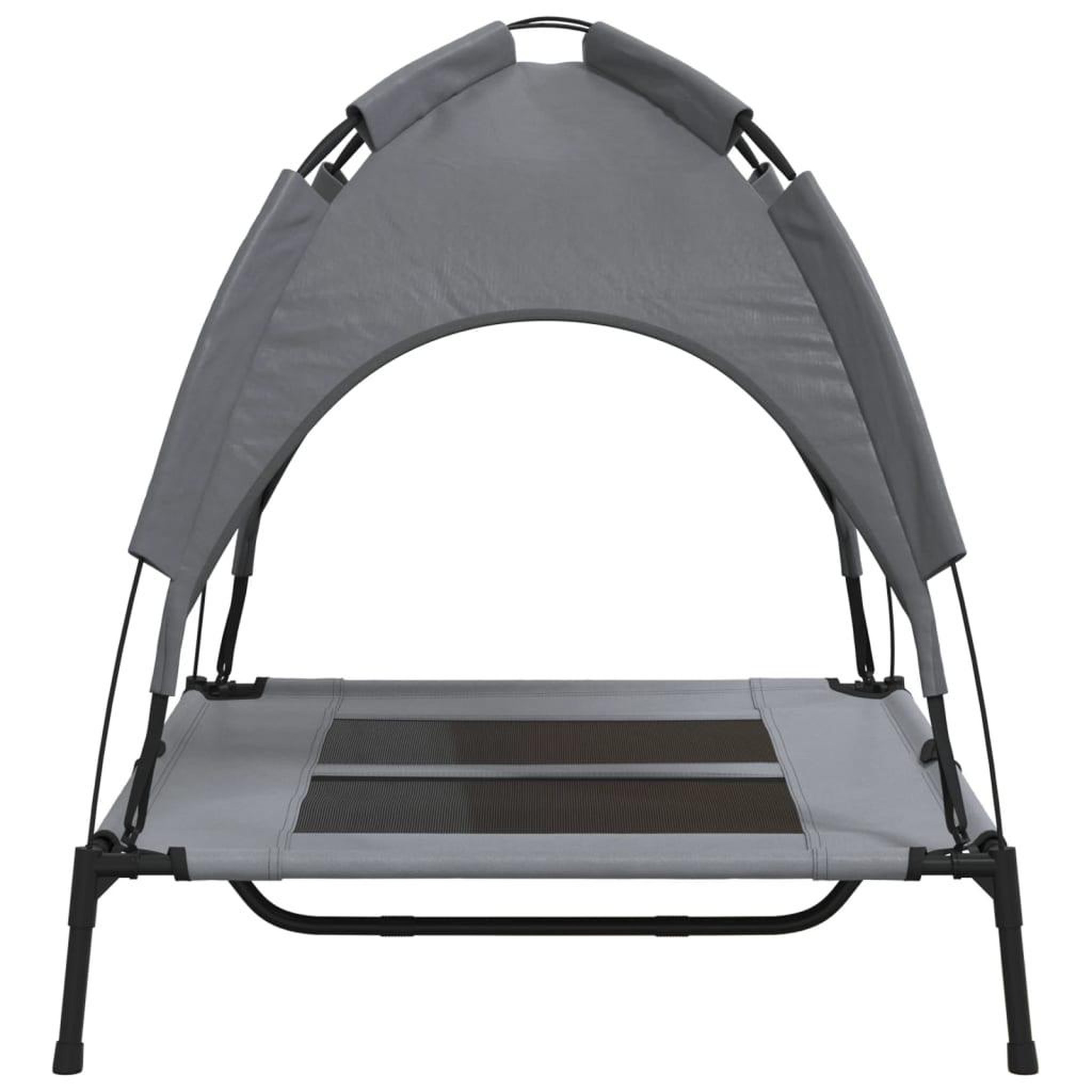 Voir la diapositive 5 : VIDAXL Lit pour chien avec auvent anthracite tissu Oxford et acier