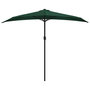 Voir la diapositive 3 : VIDAXL Parasol de balcon avec mat en aluminium Vert 270x144 cm Demi