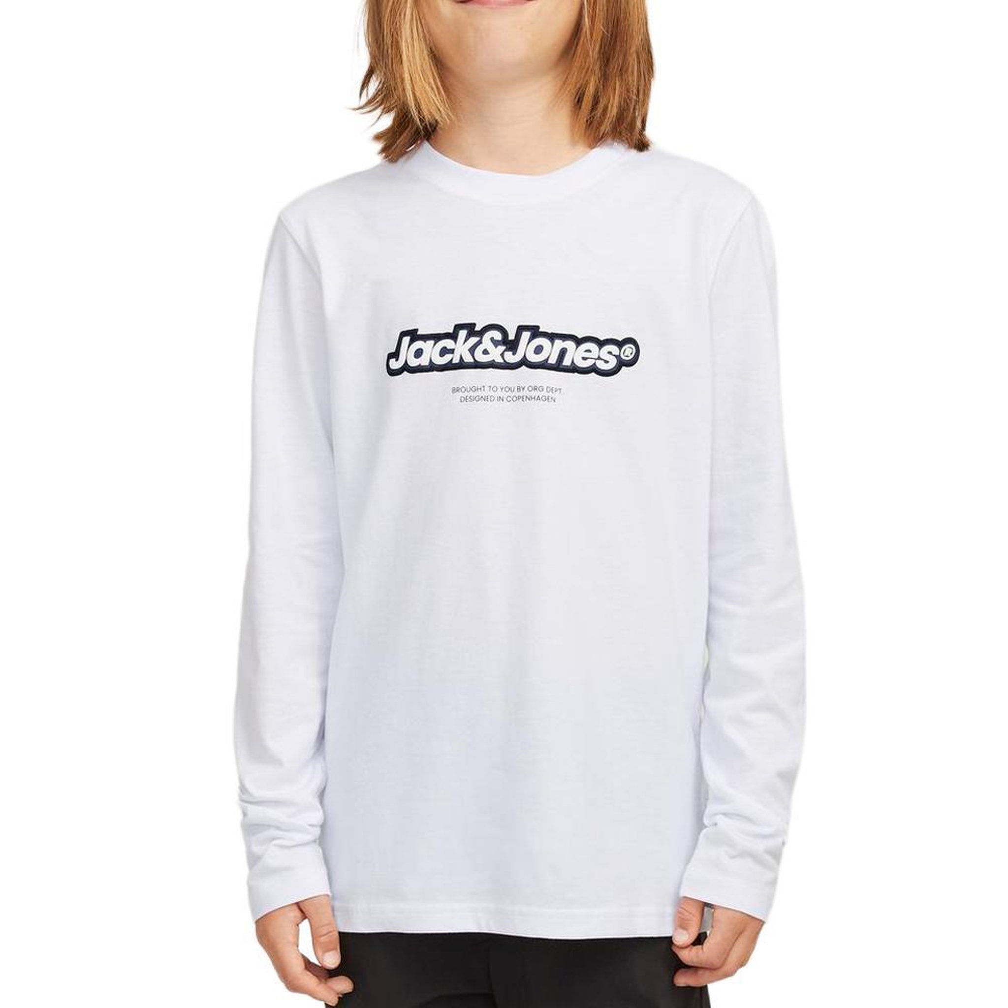 Jack & Jones T-Shirt Blanc Garçon Jack & Jones Noho. Coloris disponibles : Blanc