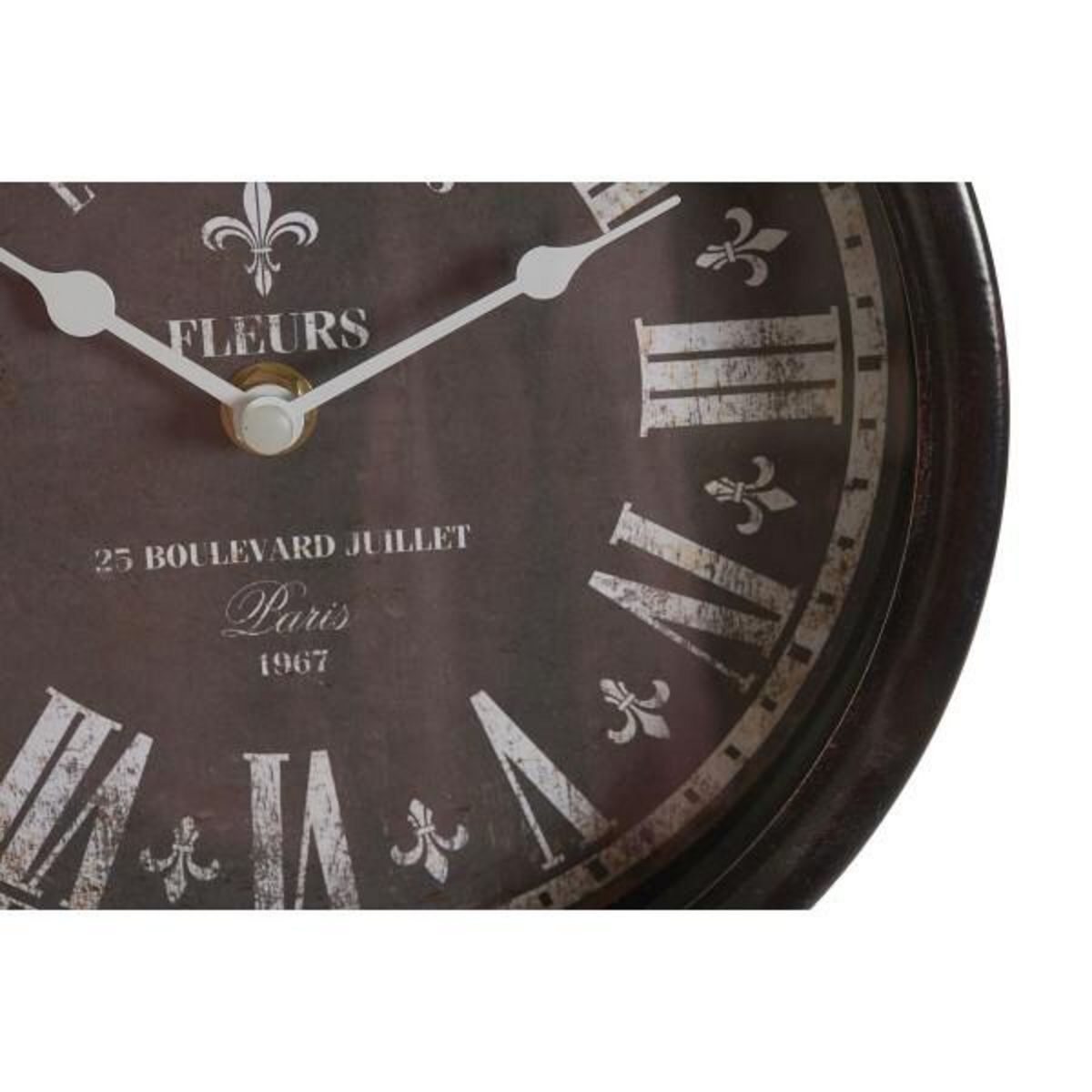AAAAA Horloge de table DKD Home Decor Bleu Noir Multicouleur Métal Verre Vintage 20,5 x 5 x 24 cm (2 Unités)