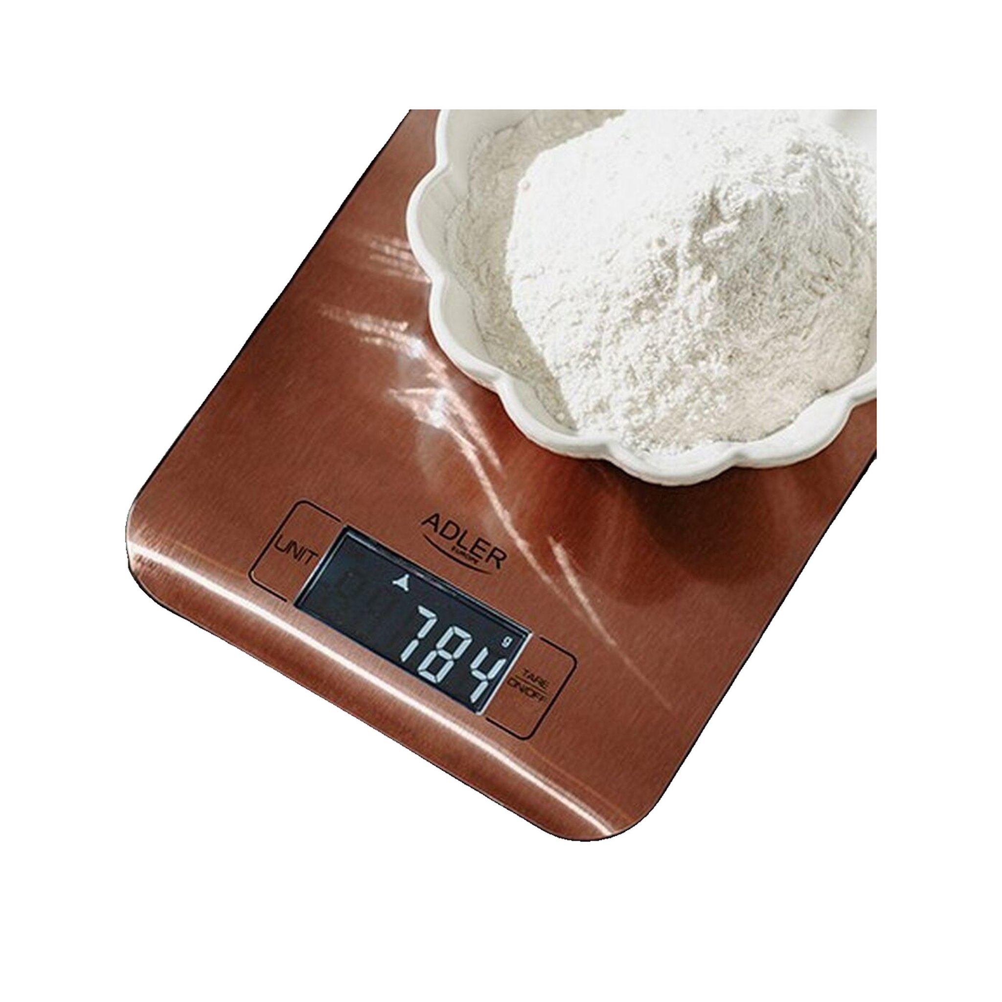 Voir la diapositive 2 : ADLER Balance de cuisine Adler AD 3183c couleur cuivre