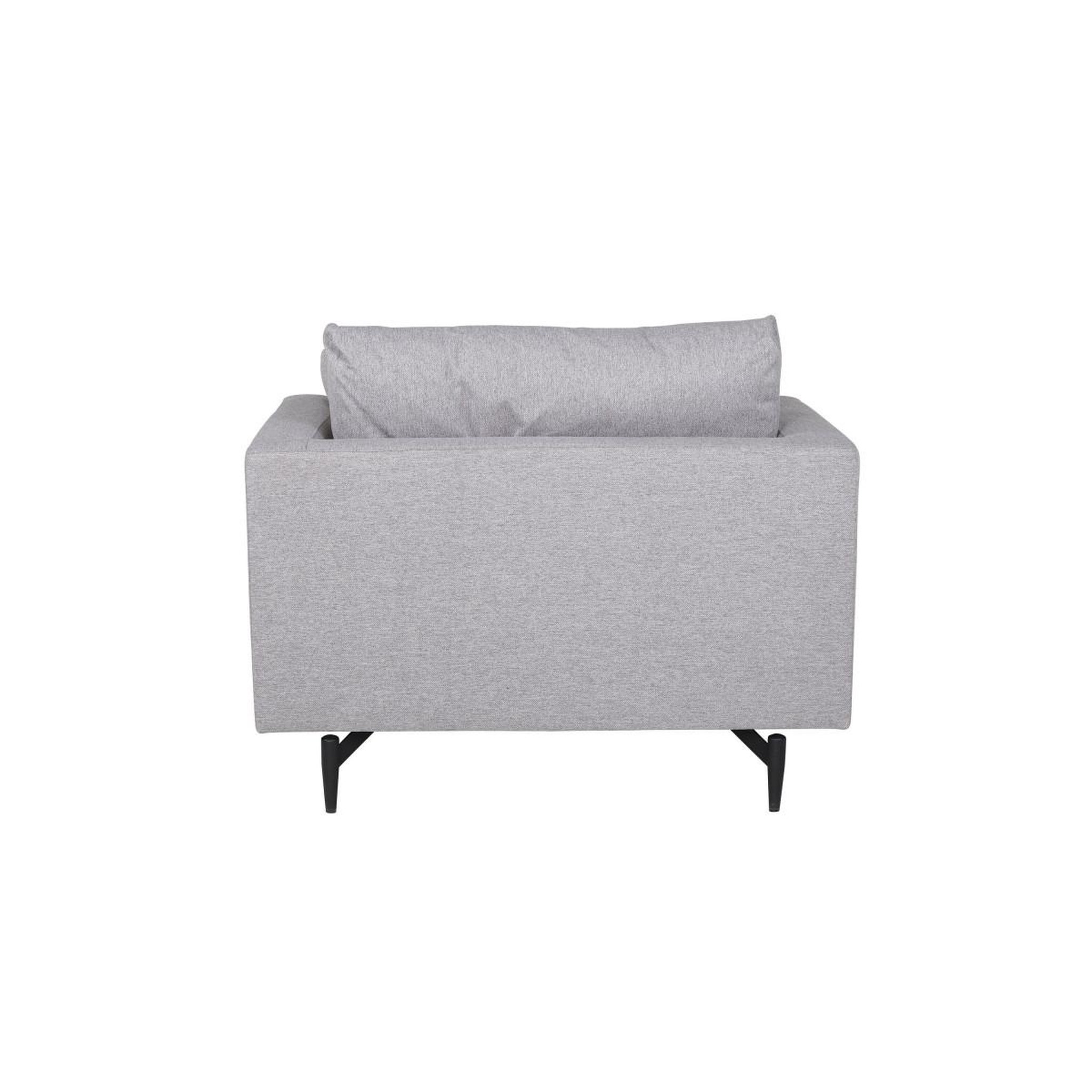 Voir la diapositive 5 : Paris Prix Fauteuil en tissu  sofia  104cm gris