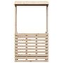 Voir la diapositive 4 : VIDAXL Table de bar d'exterieur et toit 112,5x57x195,5 cm bois massif