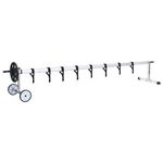 VIDAXL Enrouleur de bache de piscine avec base en acier inoxydable