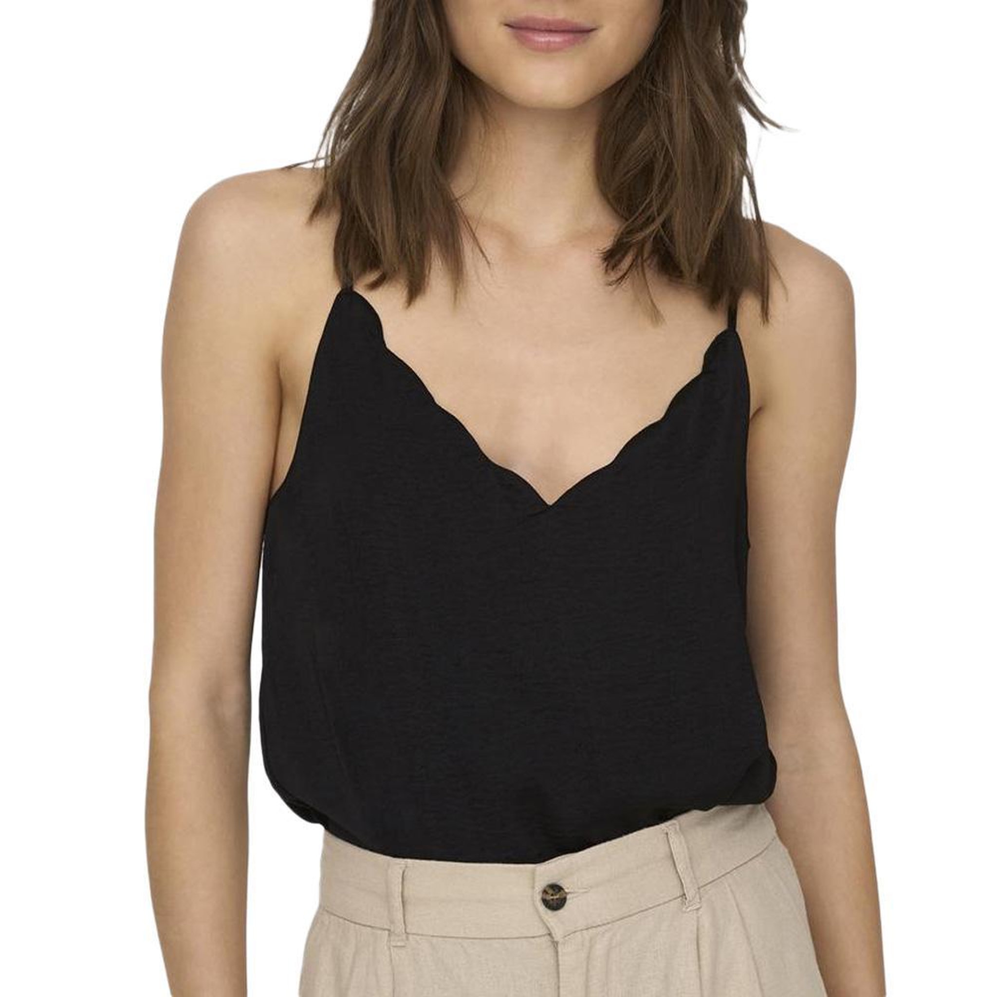 Only Débardeur Noir Femme Only Debbie. Coloris disponibles : Noir