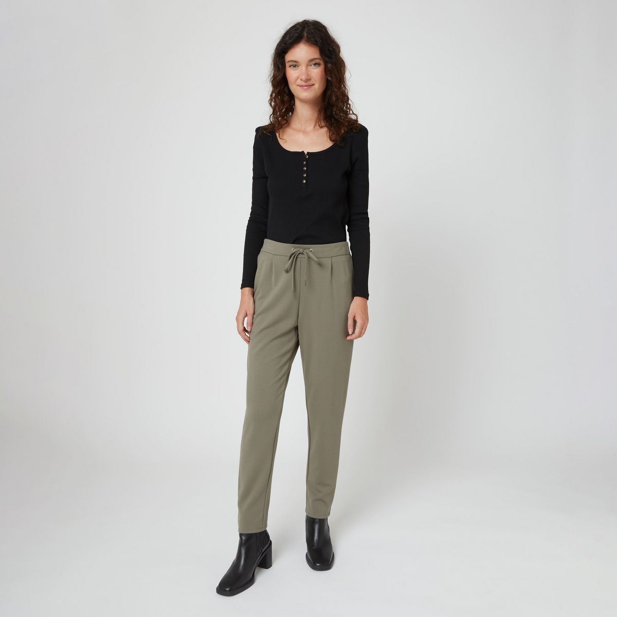INEXTENSO Pantalon vert femme