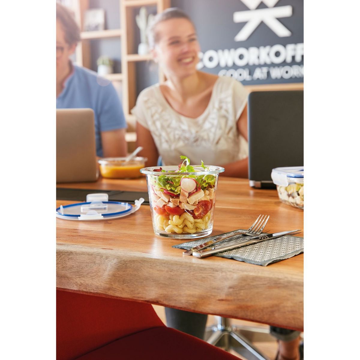 LUMINARC Boite de conservation verre trempé 84 cl