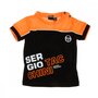 SERGIO TACCHINI T-shirt Noir/Orange fluo bébé Sergio Tacchini